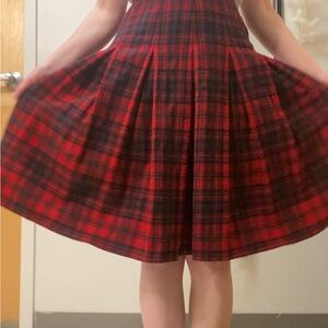 Pendleton skirt red plaid